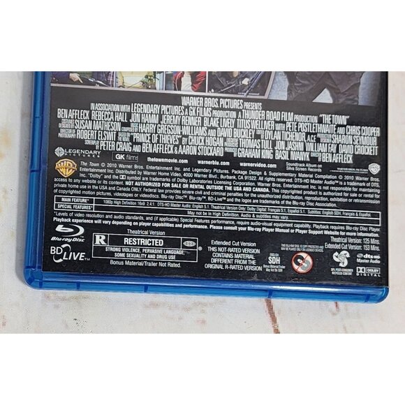 The Town Blu-Ray Extended Cut With Exclusive Theatrical Version Plus Commentary - Picture 5 of 6